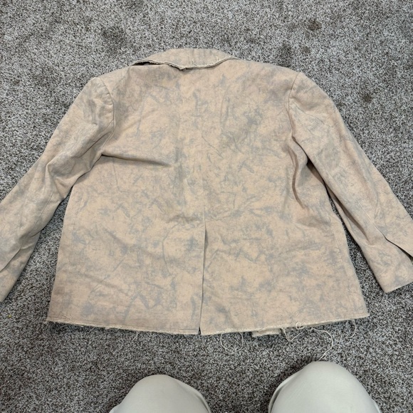 Distressed Beige Blazer - Picture 8 of 8